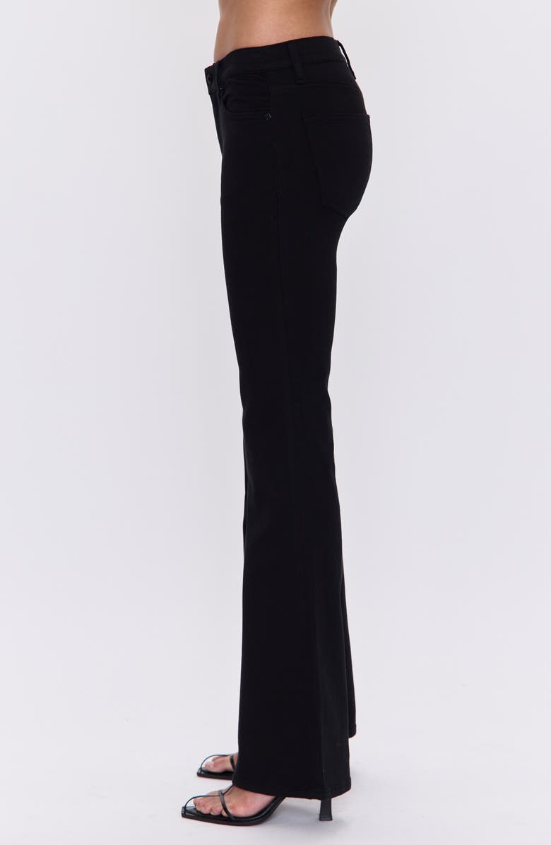 Pistola Kinsley High Waist Flare Jeans, Alternate, color, Noir