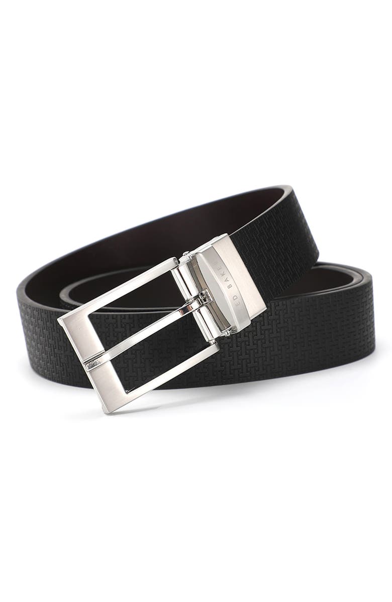 Ted Baker London Reversible Leather Belt, Alternate, color, Black/ Brown