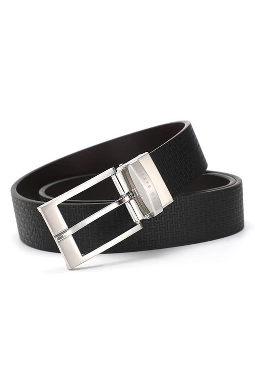 Ted Baker London Reversible Leather Belt In Black