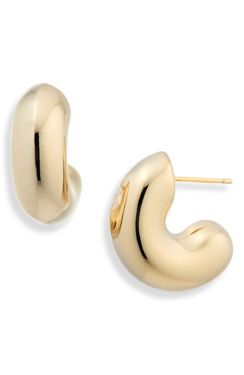 Demi Fine Puffy Huggie Hoop Earrings