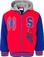 Marvel Spider-Man Varsity Hooded Bomber Jacket