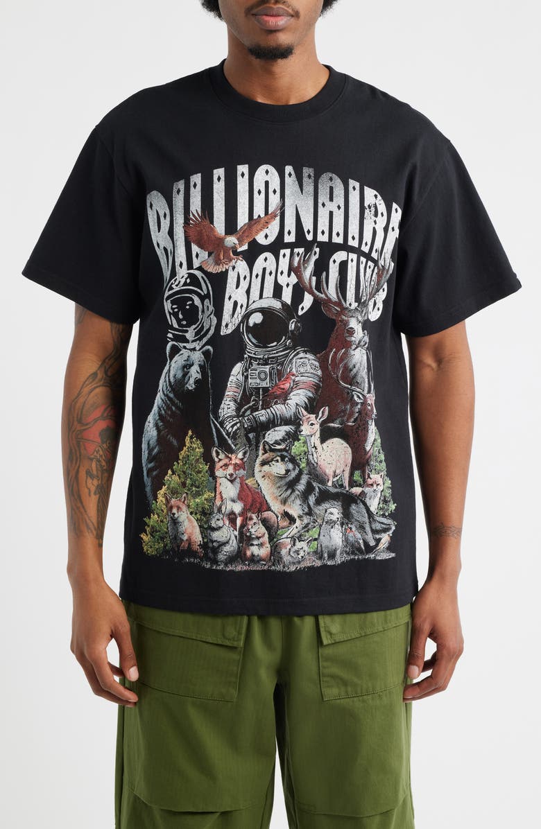 Billionaire Boys Club Smokey Short Sleeve Logo Graphic T-Shirt, Main, color, Black