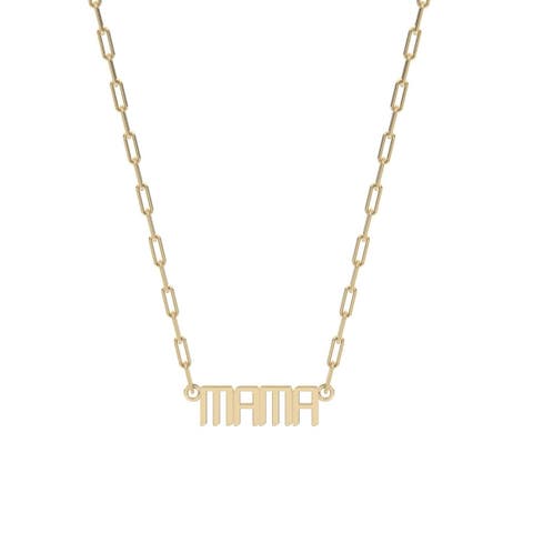 The Signature Mini Mama Nameplate Necklace