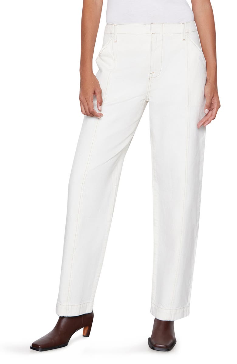 FRAME High Waist Relaxed Cotton Pants, Main, color, 