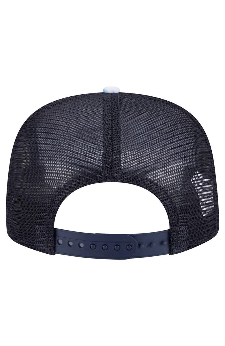 New Era Men's New Era Navy New York Yankees Adventure Pattern Golfer Trucker Snapback Hat, Alternate, color, Navy