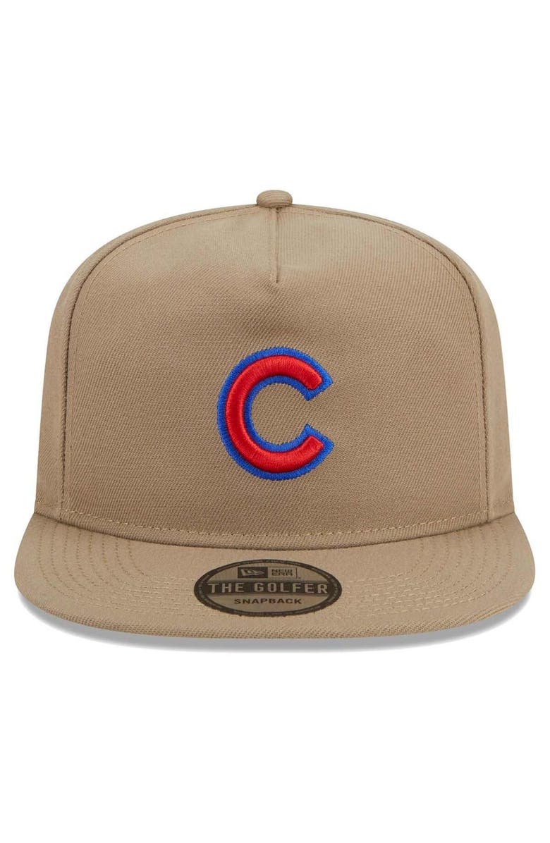 New Era Men's New Era  Khaki Chicago Cubs Golfer Adjustable Hat, Alternate, color, Khaki
