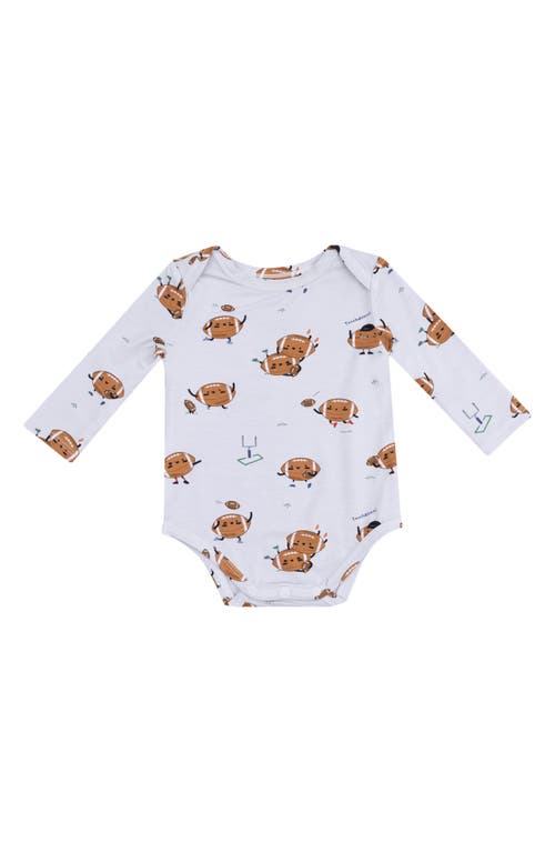 Angel Dear Babies'  Footballs Playing Football Bodysuit In White