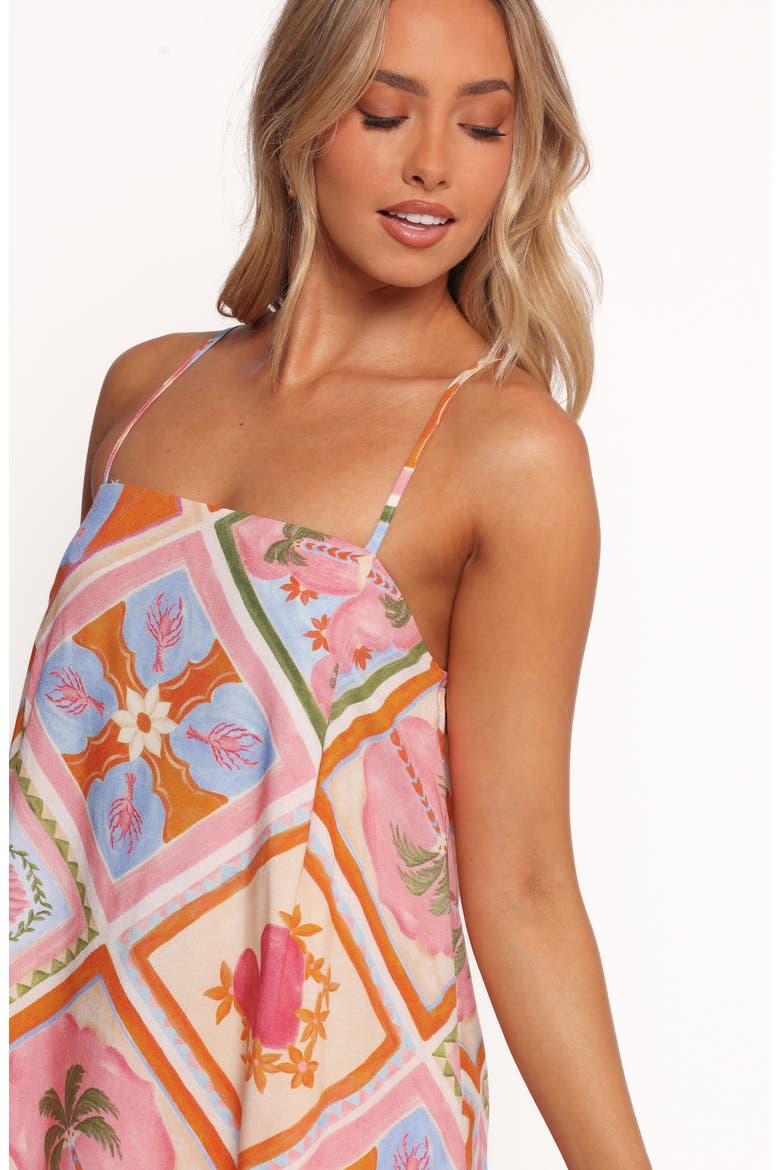 Gisela Print Sundress, Alternate, color, MULTI TILE