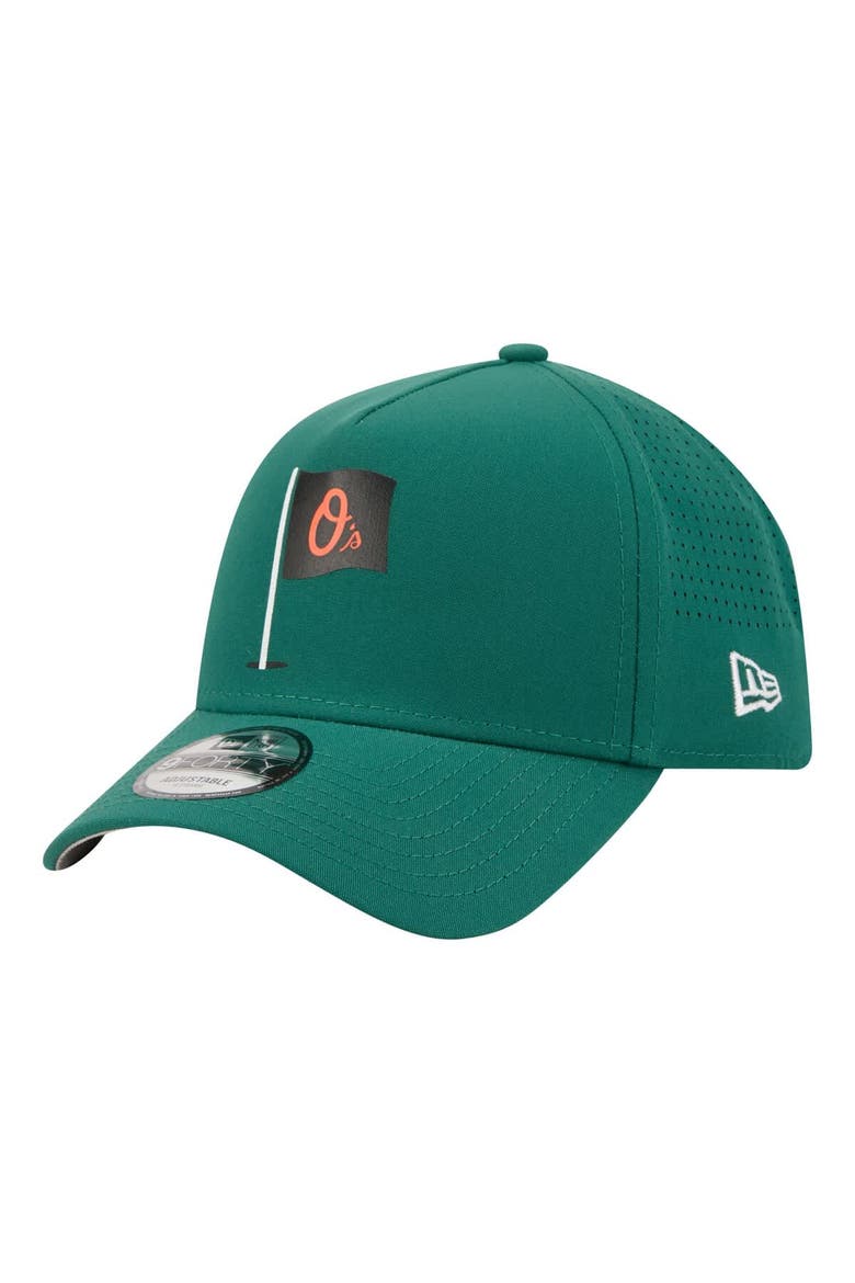 Men's New Era  Green Baltimore Orioles Pin Seeker 9FORTY A-Frame Adjustable Hat, Alternate, color, Green