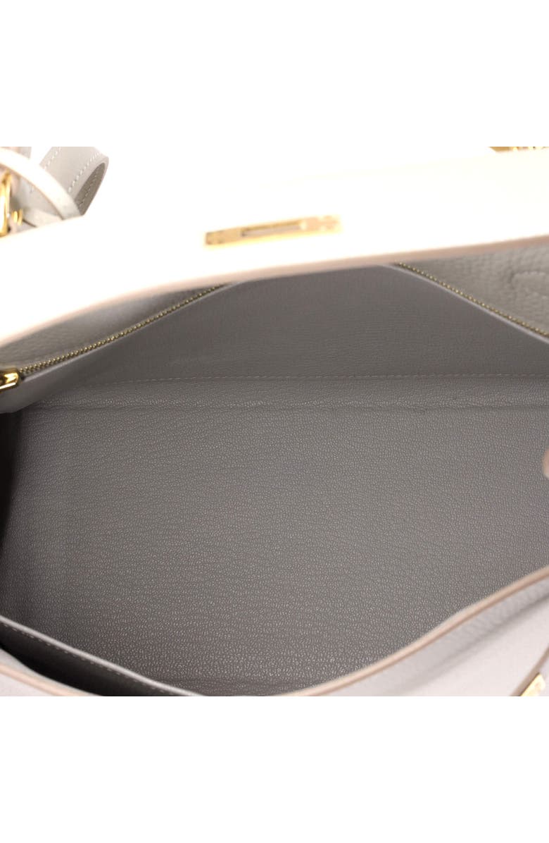 Pre-Owned Hermes Kelly Handbag Grey Togo with Gold Hardware 28, Alternate, color, Gris Perle