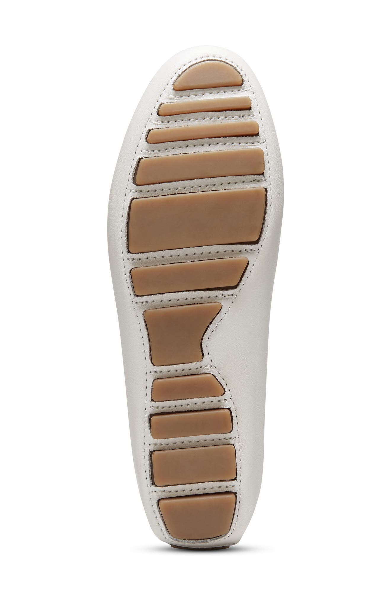 Marcella Leather Moc Loafer, Alternate, color, WHITE