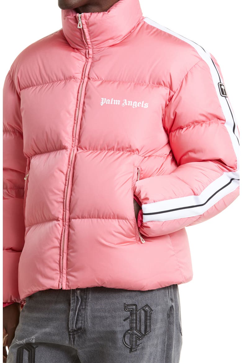 Down Classic Track Jacket, Alternate, color, PINK WHITE