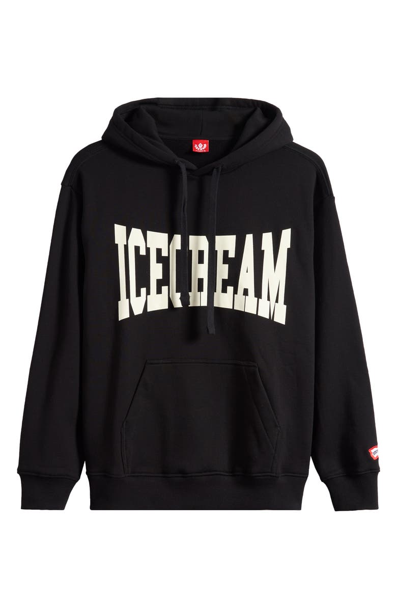 ICECREAM Crystal Graphic Hoodie, Alternate, color, Black