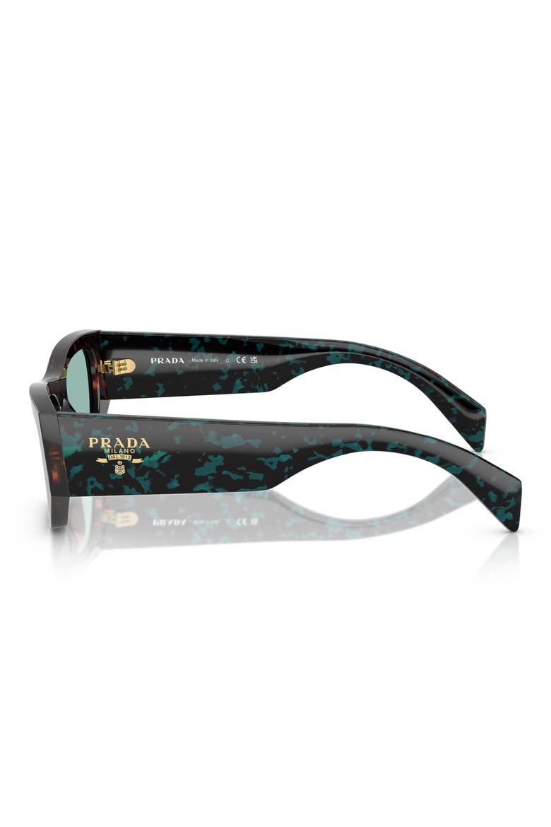 53mm Pillow Sunglasses, Alternate, color, GREEN