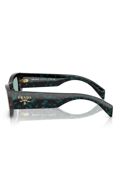 Prada 53mm Pillow Sunglasses In Green