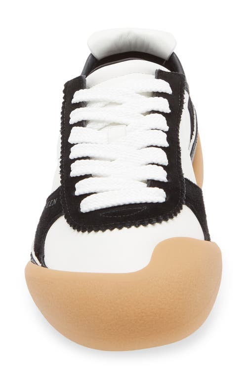 Alexander Mcqueen Oversized Calfskin Sneakers With Distinctive Rounded Sole In Multi