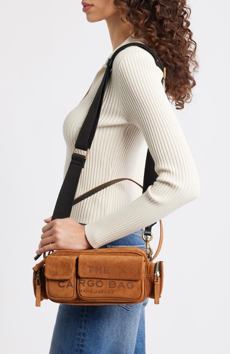 Marc Jacobs The Cargo Suede Shoulder Bag, Alternate, color,