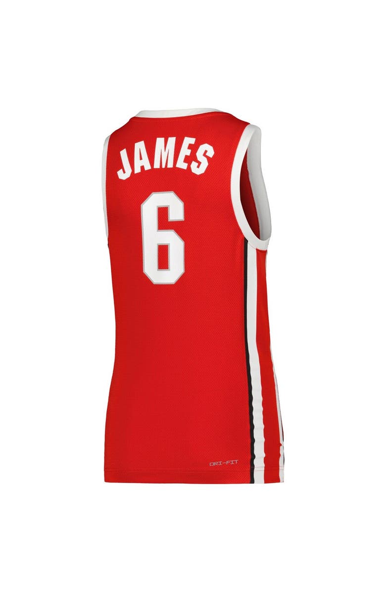 Nike Youth Nike LeBron James Scarlet Ohio State Buckeyes Replica Basketball Jersey, Alternate, color, Scarlet