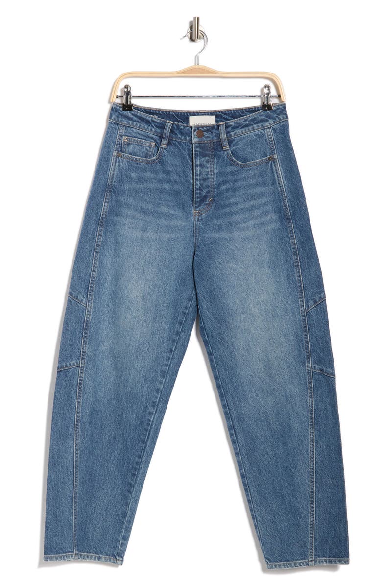 Habitual Brant High Waist Crop Barrel Jeans, Alternate, color, Spruce