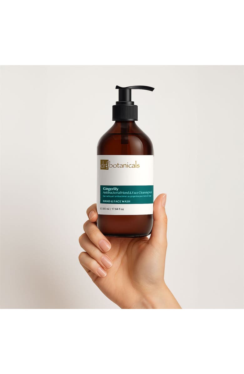 DR BOTANICALS Gingerlily Revitalising Hand & Face Cleansing Wash for Gentle Care 500ml, Alternate, color, White