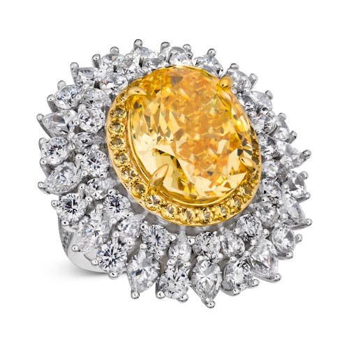 Anna Zuckerman Royal Carina 25 Carat Ring Xl In Canary Yellow
