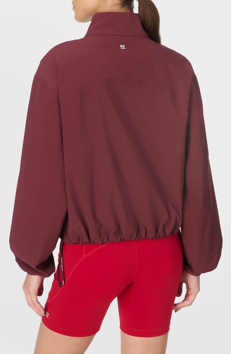 Sweaty Betty Water Resistant Training Jacket, Alternate, color, Garnet Red