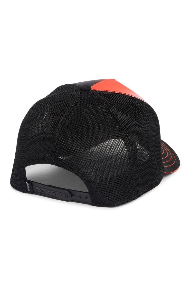 Jack Rabbit Patch Trucker Hat, Alternate, color, ORANGE