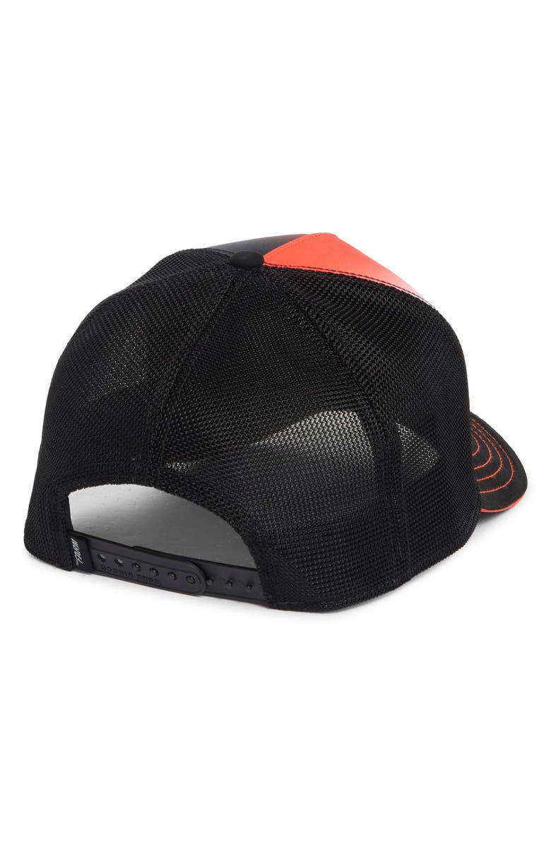 Goorin Bros. Jack Rabbit Patch Trucker Hat, Alternate, color, Orange