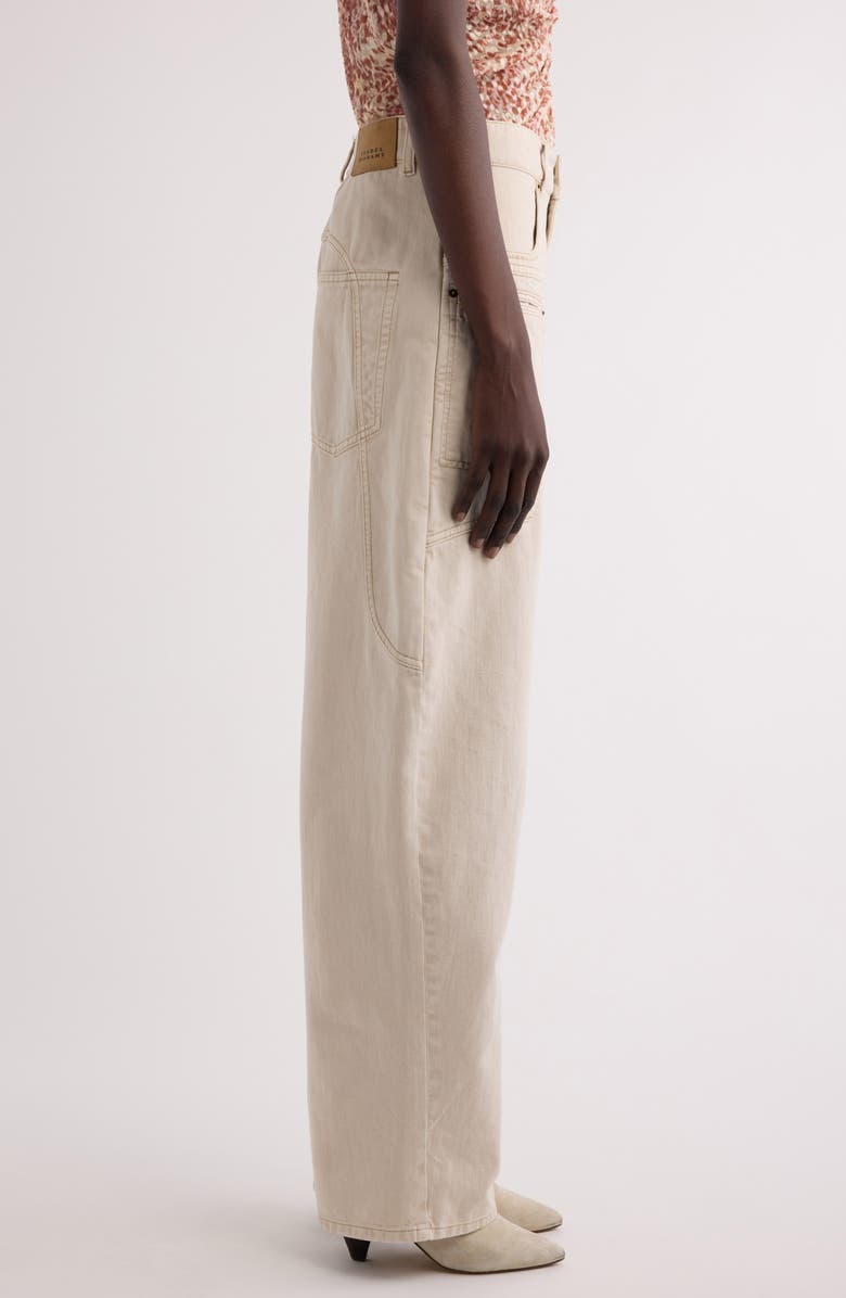 Isabel Marant Beryl Barrel Leg Jeans, Alternate, color, 