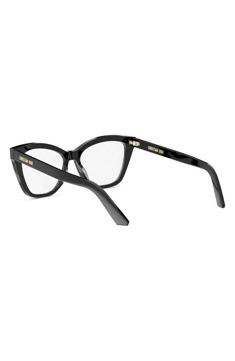 DIOR Midnight B1I 54mm Butterfly Optical Glasses, Alternate, color, Shiny Black