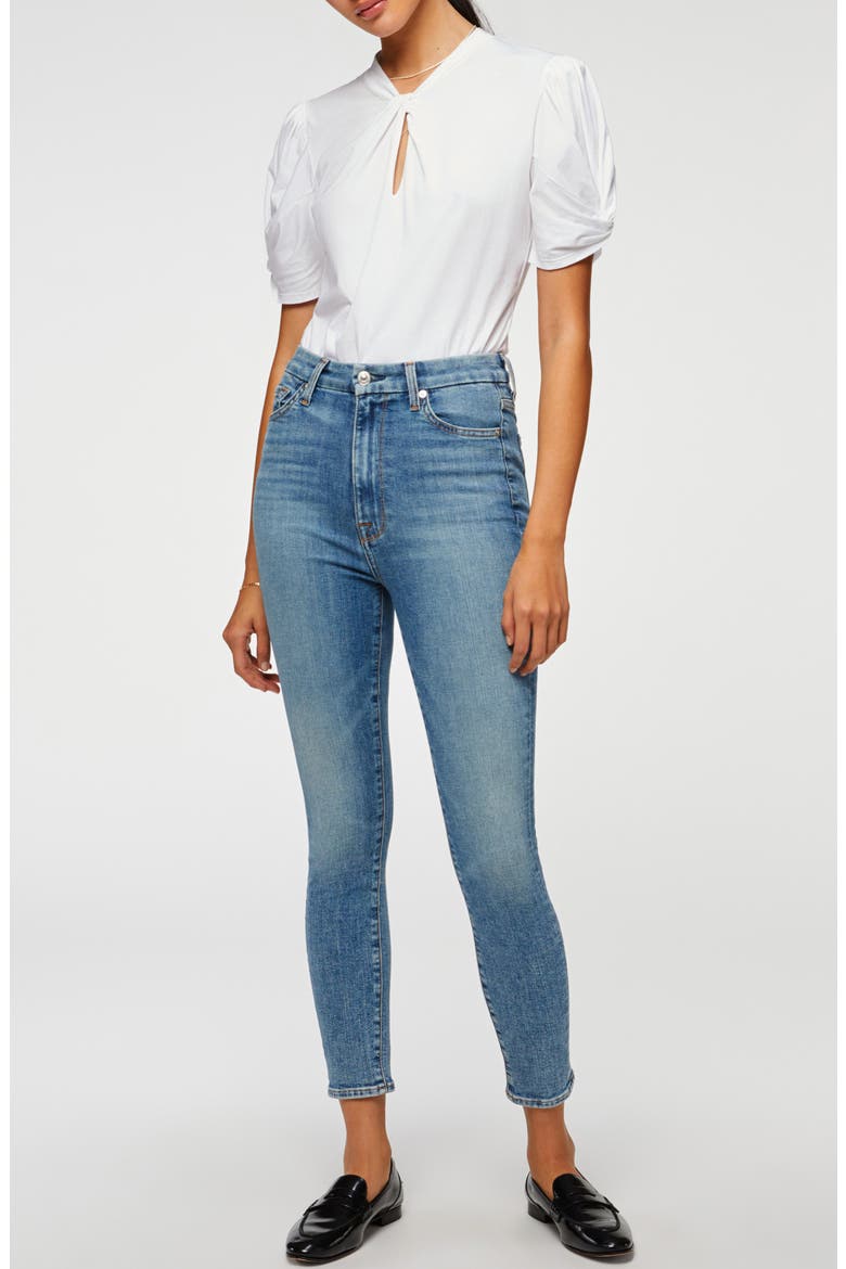 Aubrey Ultra High Waist Ankle Skinny Jeans, Alternate, color, SLOAN VINTAGE