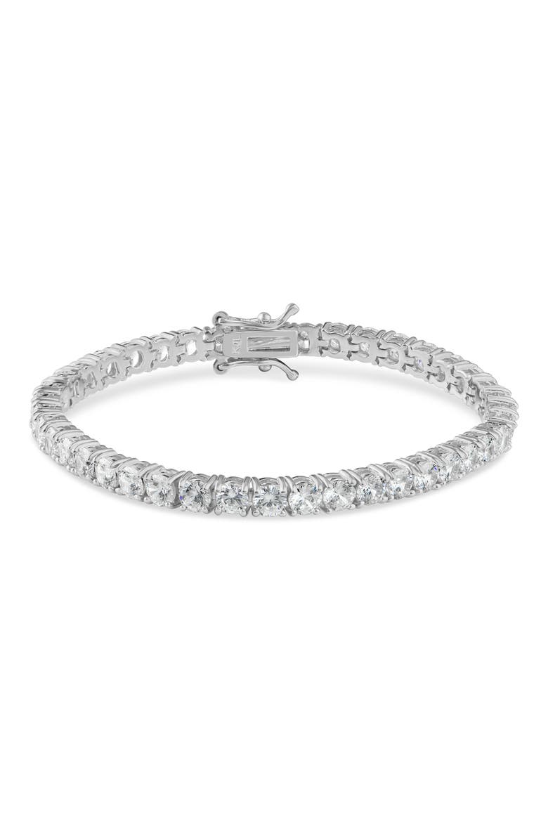 Classic Cubic Zirconia Tennis Bracelet (Nordstrom Exclusive), Main, color, CLEAR/ SILVER