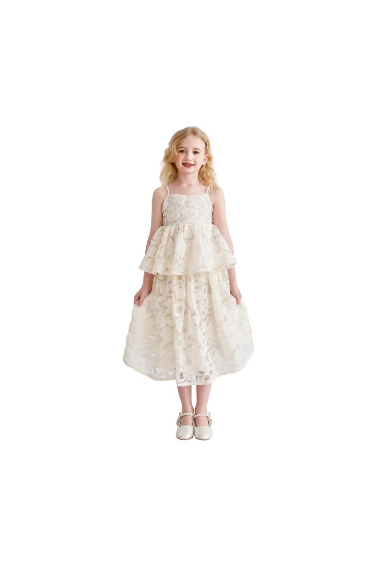 Juliette Lace Skirt Set, Alternate, color, Cream