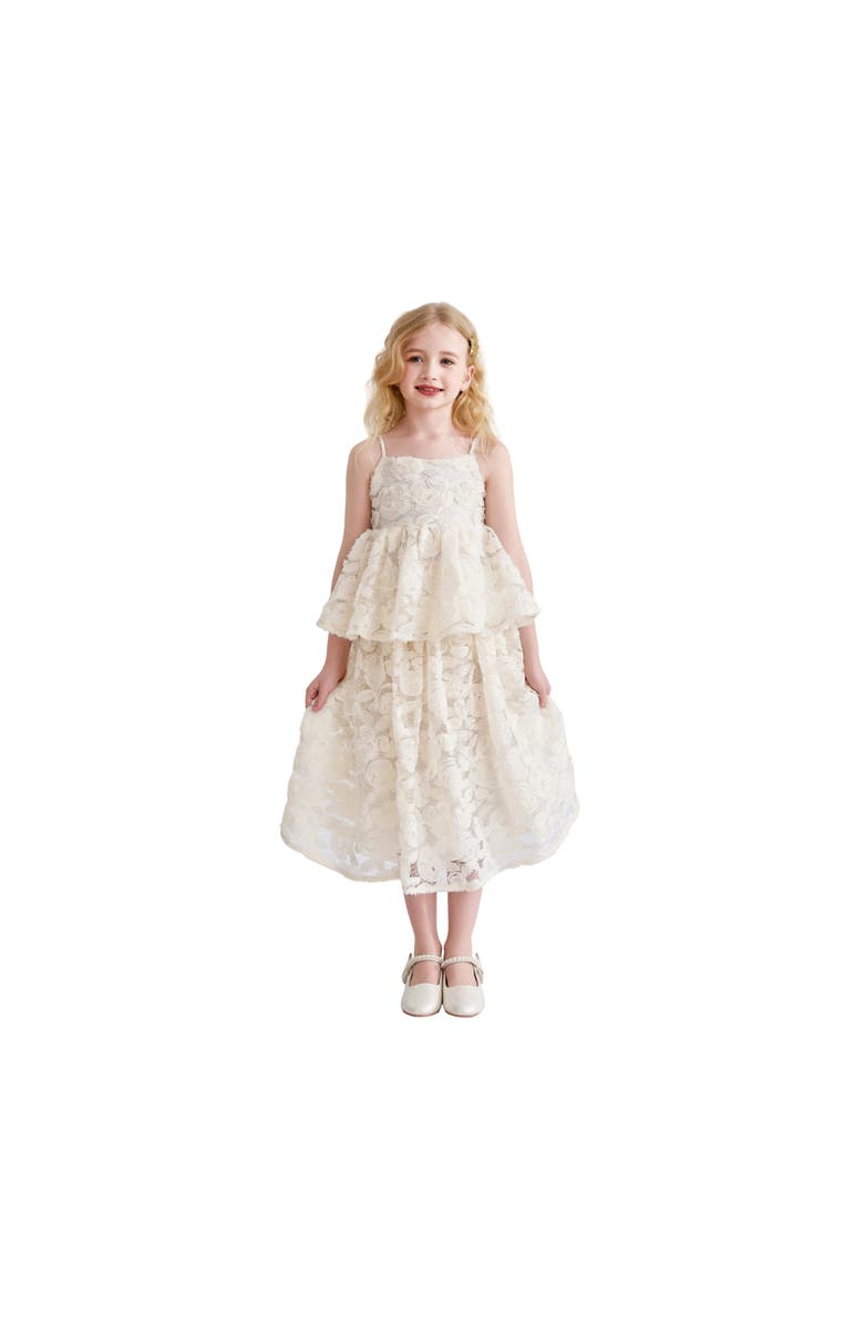 Tulleen Juliette Lace Skirt Set, Alternate, color, Cream