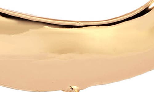 Ettika Open Circle Imitation Pearl Barrette In Gold