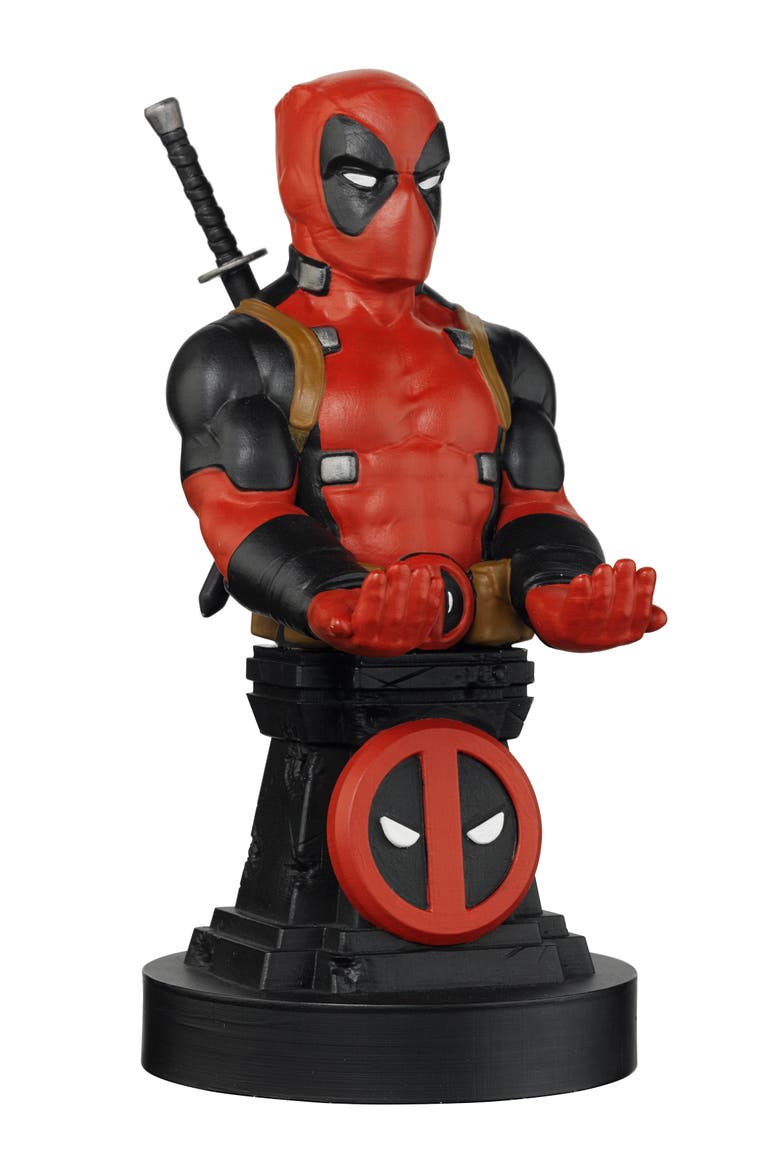 Marvel Deadpool Plinth Phone and Gaming Controller Holder, Alternate, color, Multicolored