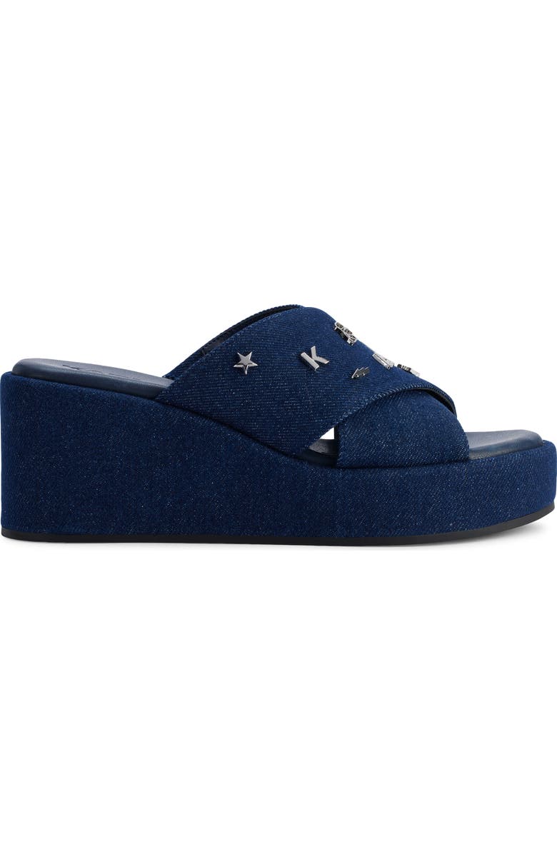 KARL LAGERFELD PARIS Caleigh Platform Wedge Sandal, Alternate, color,