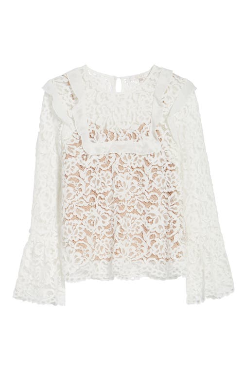 Wayf Lydia Lace Top In White