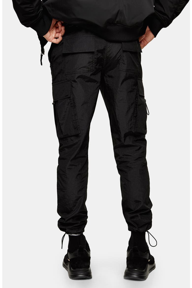 Tech Skinny Fit Cargo Pants, Alternate, color, BLACK