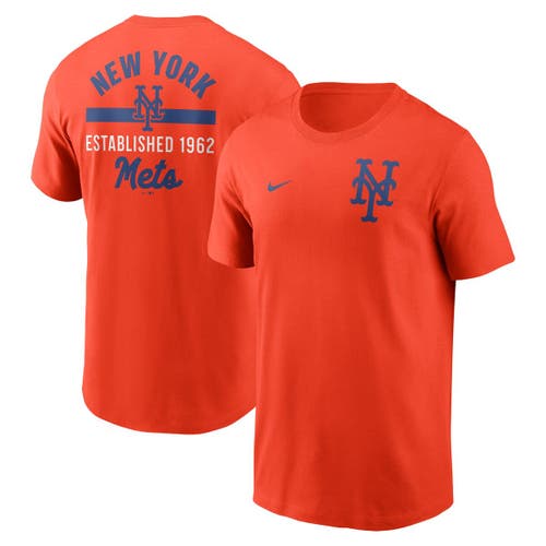 Nike Orange New York Mets 2-hit T-shirt In Red