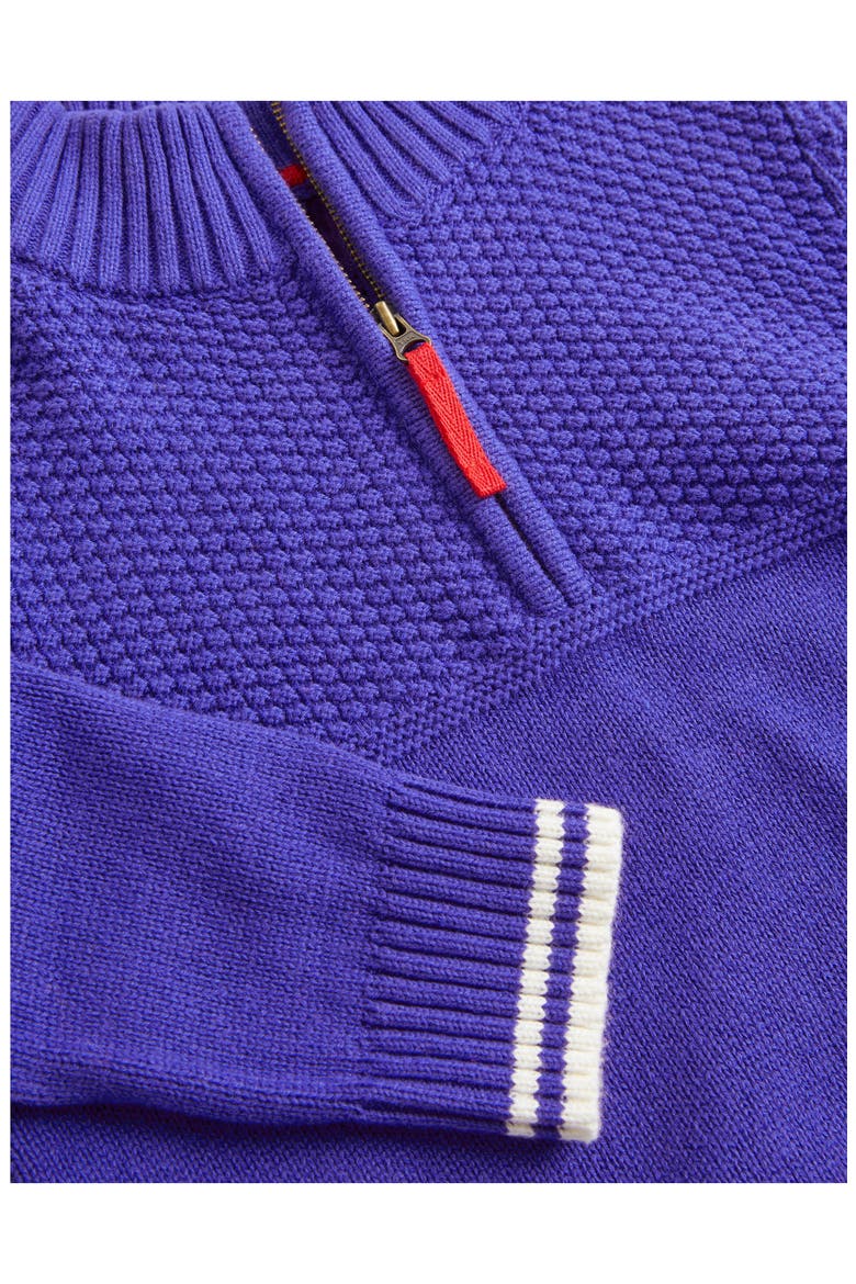 Kids' Half Zip Sweater, Alternate, color, BLUING