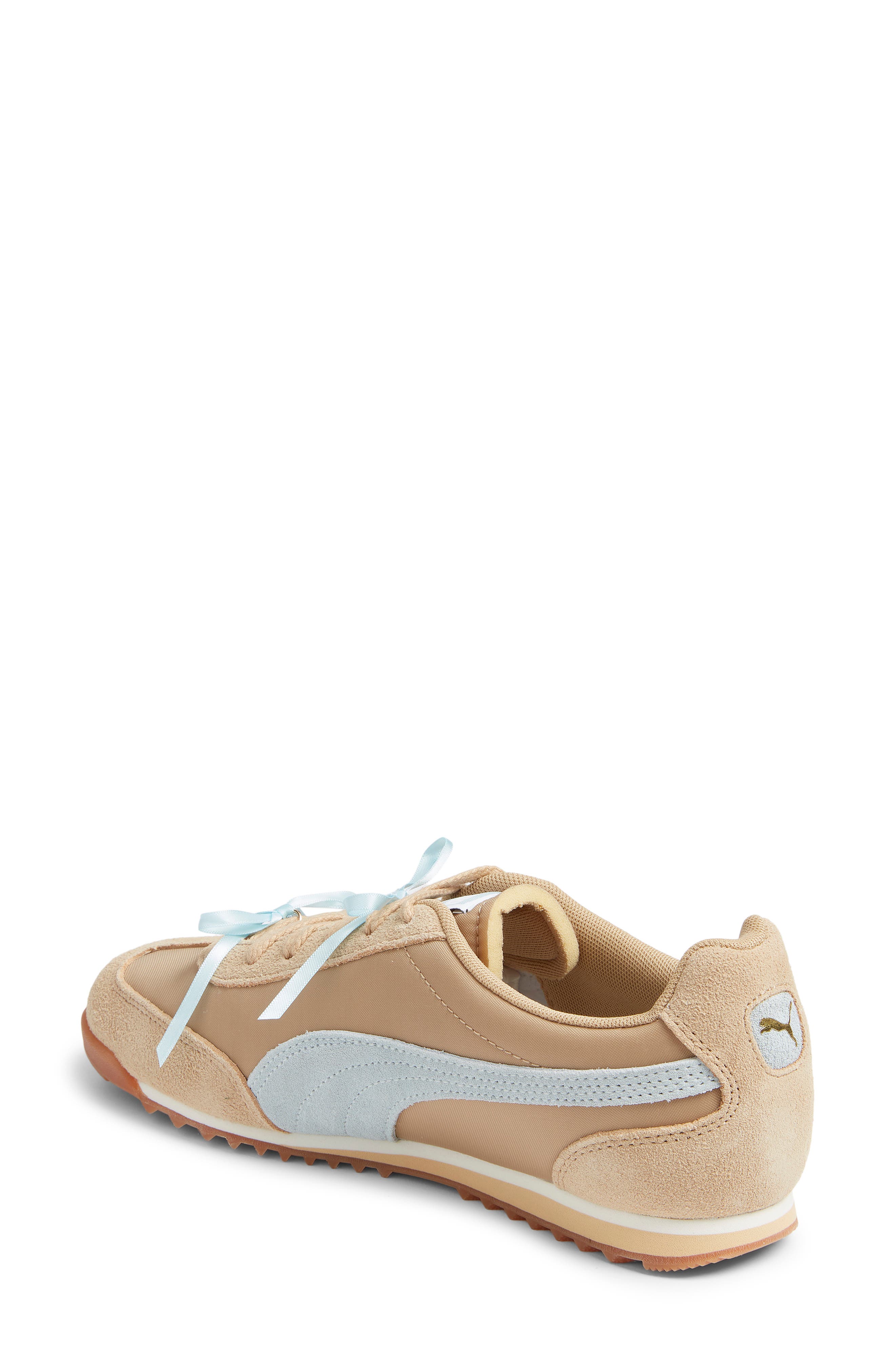 PUMA Arizona Bow Sneaker, Alternate, color, Sand Dune/ Fresh Water