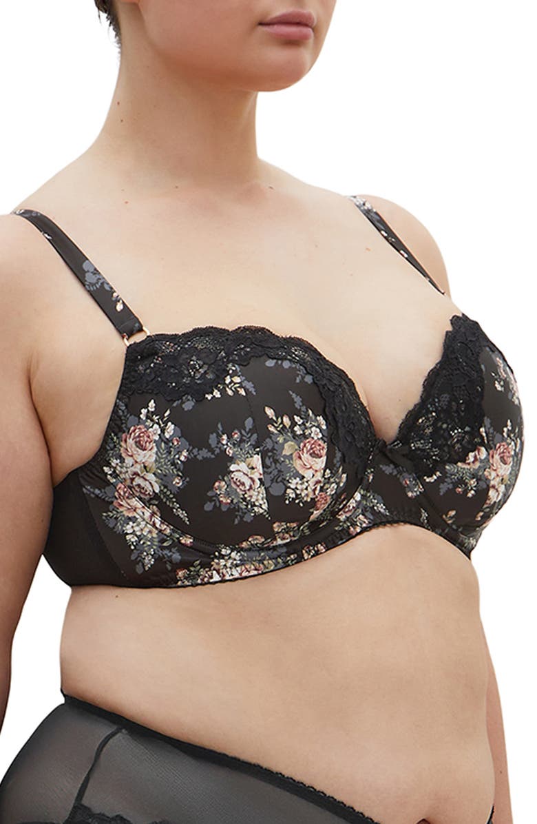 City Chic Romy Uplift Underwire Bra, Alternate, color,