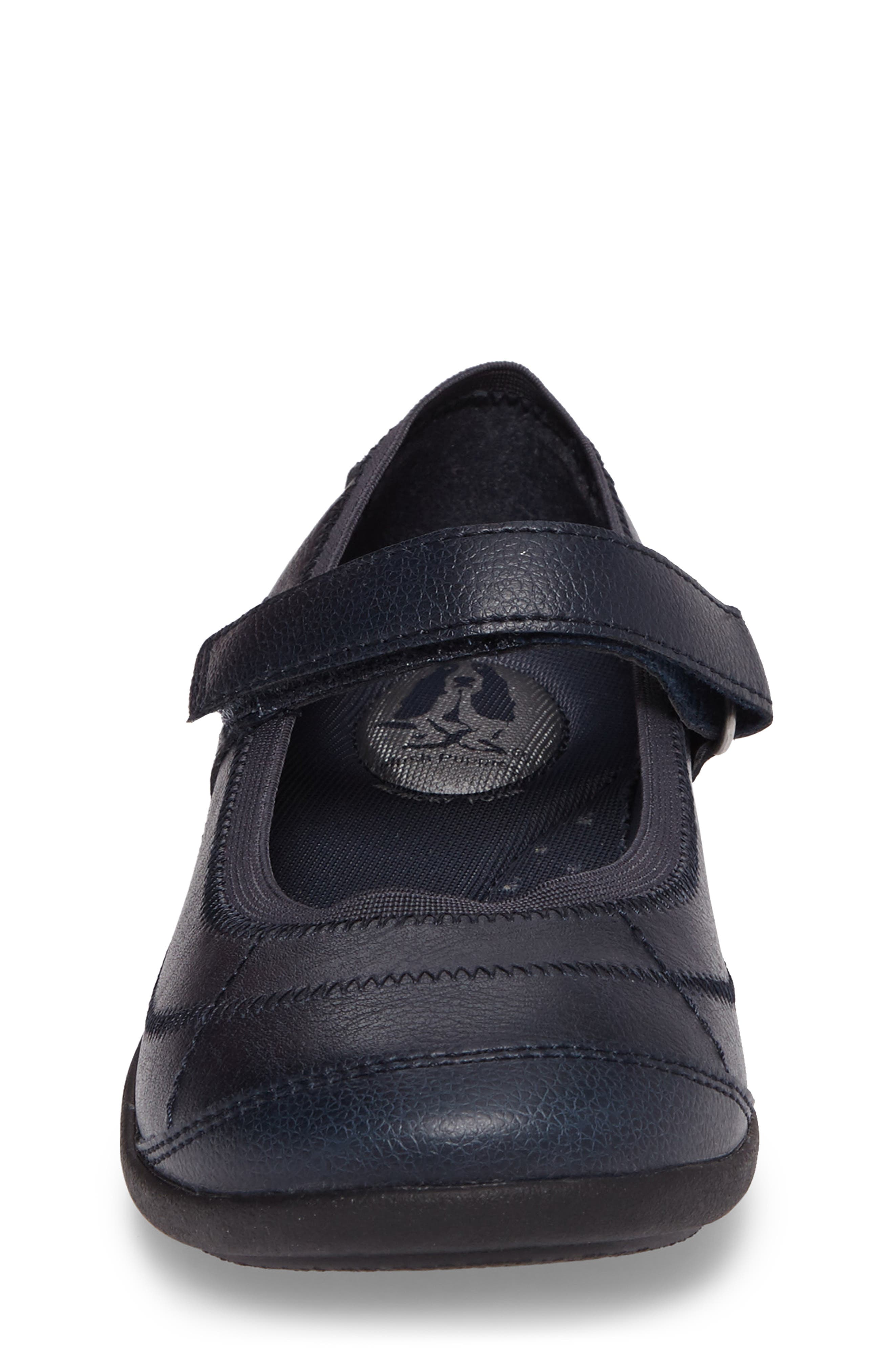 Reese Mary Jane Flat, Alternate, color, NAVY LEATHER