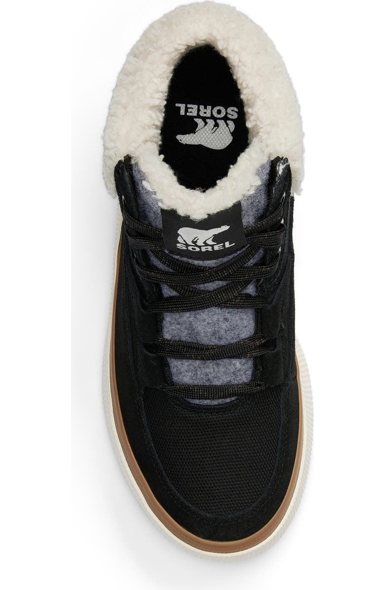 SOREL Out N About IV Waterproof Sneaker, Alternate, color, Black/ Sea Salt