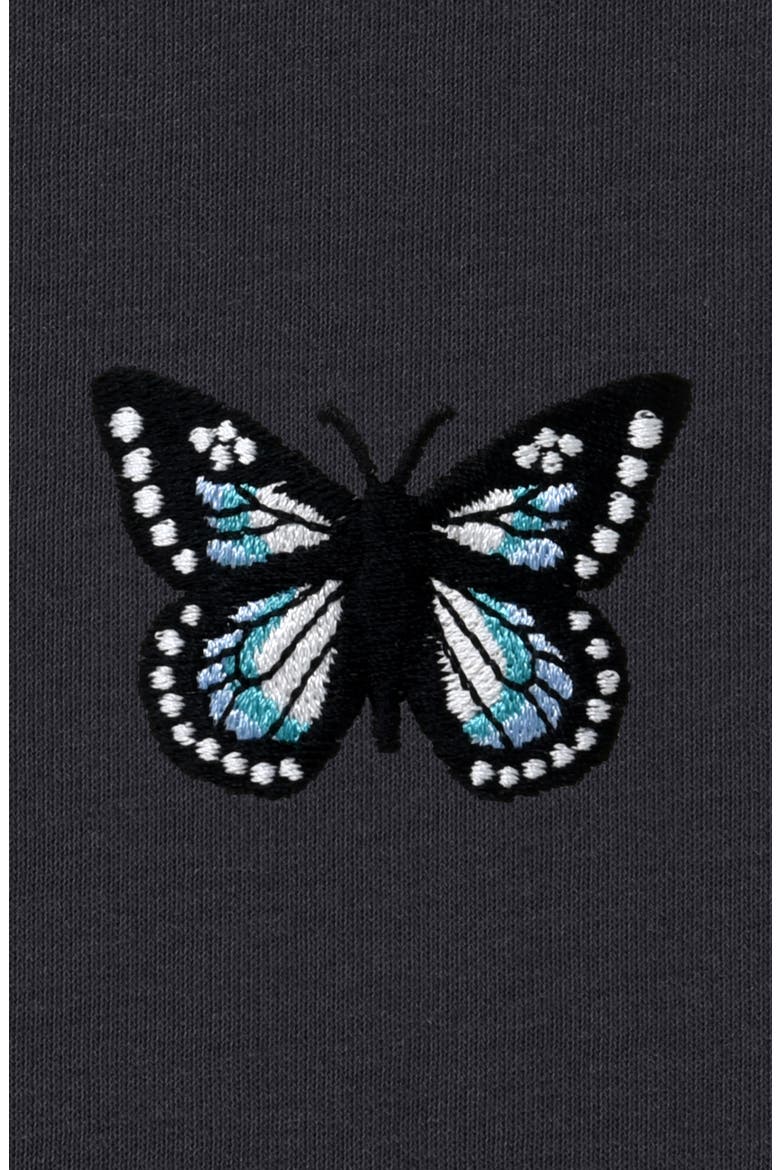 Butterfly Cotton Jersey Tank, Alternate, color, Ink Blue