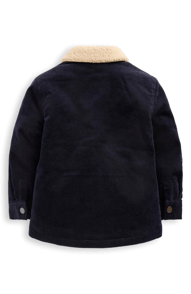 Mini Boden Kids' Collared Corduroy Jacket, Alternate, color, Navy