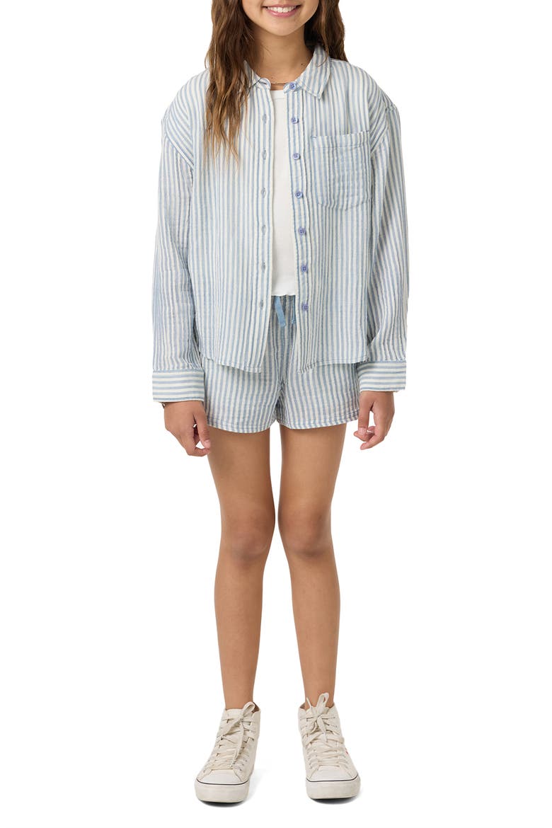 Kids' Leni Long Sleeve Stripe Shirt, Main, color, TOFU