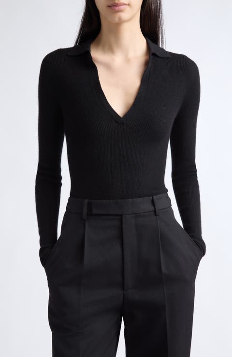 Deep V-Neck Sweater