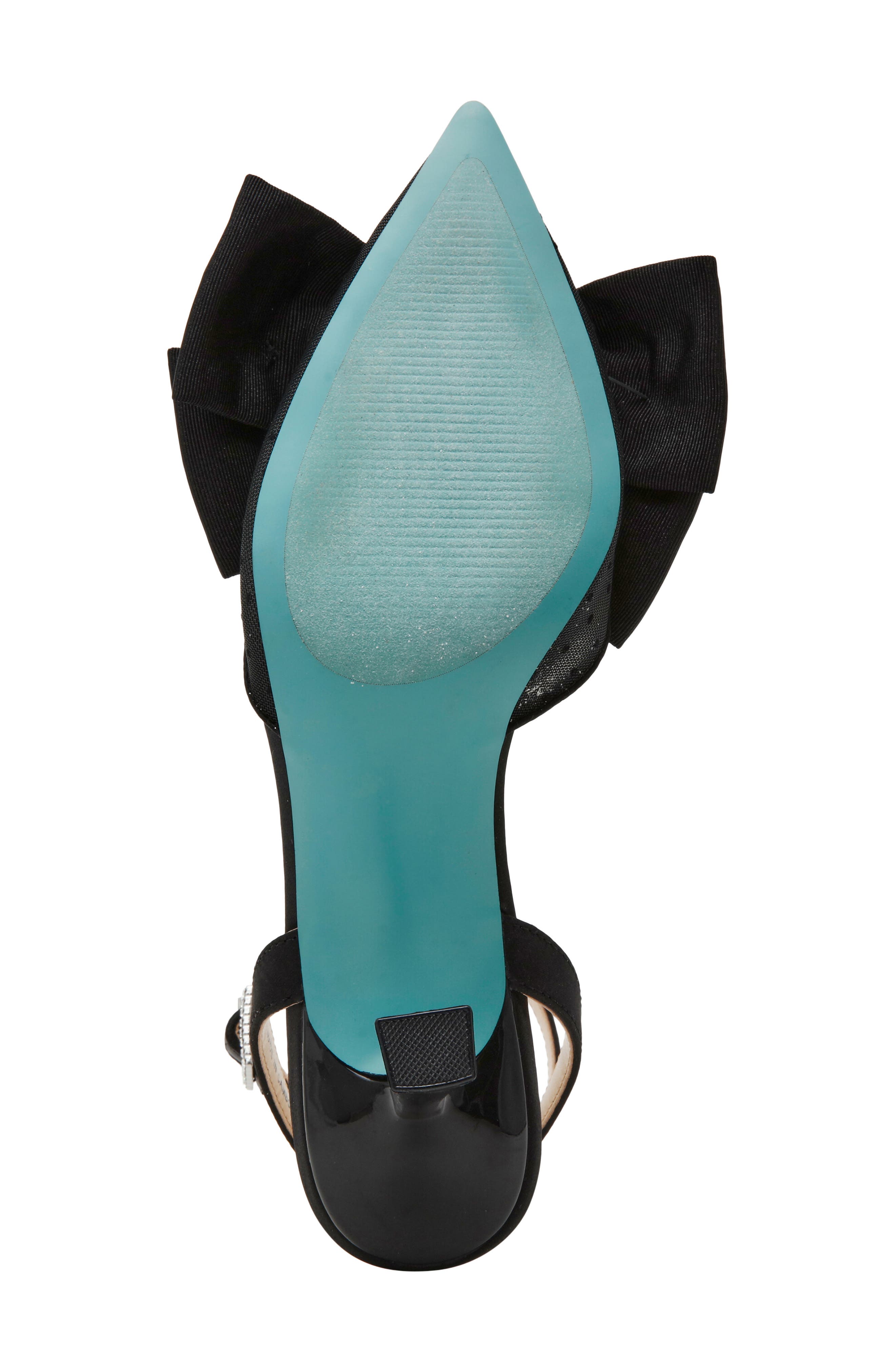 Betsey Johnson Mark Ankle Strap Mesh Pump, Alternate, color, Black